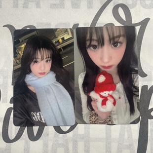 买一送一围巾娴+圣诞节送礼娴正品babymonster明星卡片郑雅贤小卡