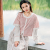 Original Lace Half arm Autumn girl Antiquity Daily makeup Improvement Hanfu suit Miin