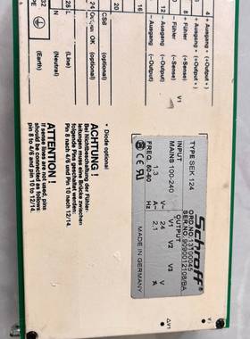 议价德国Soff施洛福SEK 124线性稳压电源12V 2