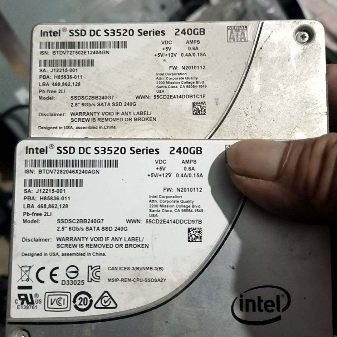 议价inter SSD固态，型号：S32520 series 容