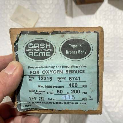 议价美国CASH ACME  12315PH   400PSI