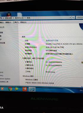 议价Dell 外星人 15-4210h 8g 1t需要的拍 懂得