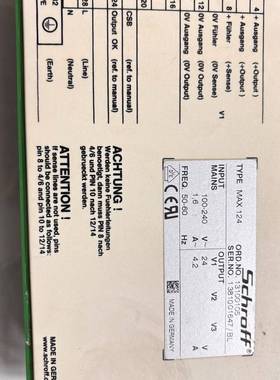 议价德国产 Soff线性稳压电源MAX124，24V 4.