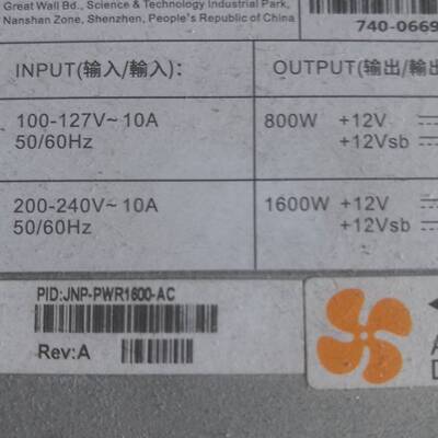 议价瞻博 JNP-PWR1600-AC 电源