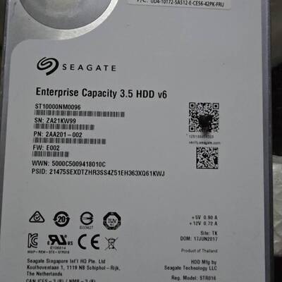议价希捷ST10000NM0096  10T  SAS  12G