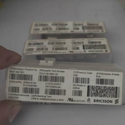 议价爱立信单芯万兆成对模块。RDH 102  70/1  全