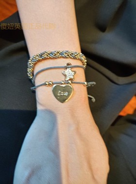 时尚三条手链搭配手链