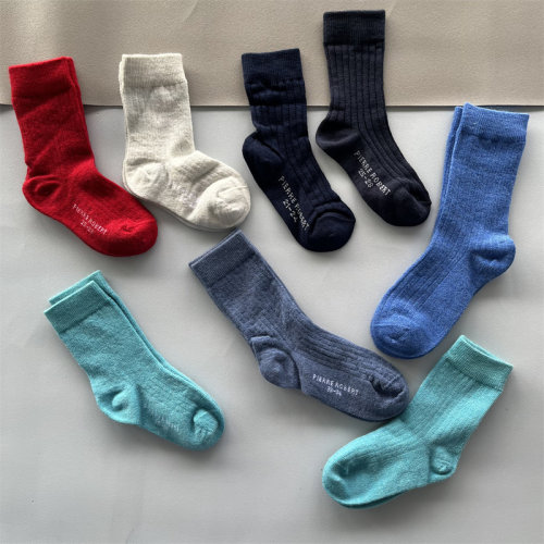 男女童中筒袜四季可穿羊毛袜