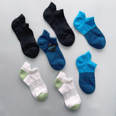 CoolMax速干跑步船袜吸湿排汗毛圈跑步徒步登山排汗男女运动袜子