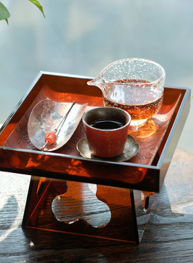 亚克力泡茶案台干泡茶盘置物架