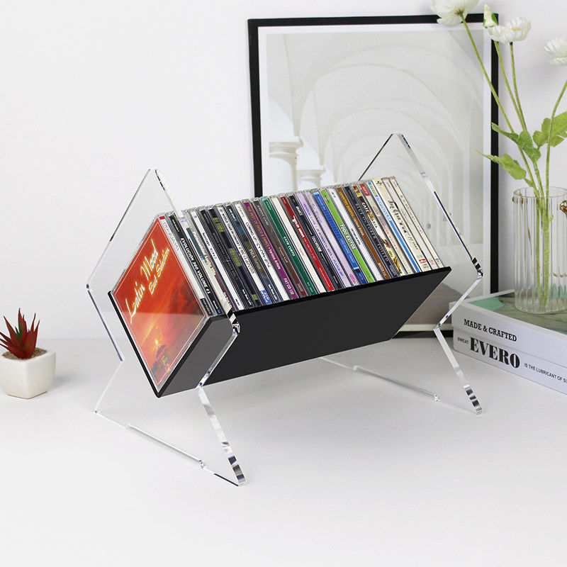 亚克力CD收纳架PS4游戏光盘展示架Switch游戏卡带碟片收纳架子