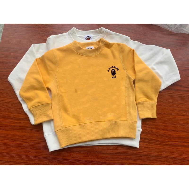 日系潮牌猿人头儿童长袖T恤加绒圆领卫衣中大童打底衣宝宝套头衫