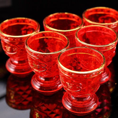 拜神拜拜茶杯酒杯家用仙家供酒杯供水杯佛堂佛前供佛摆件敬神用品