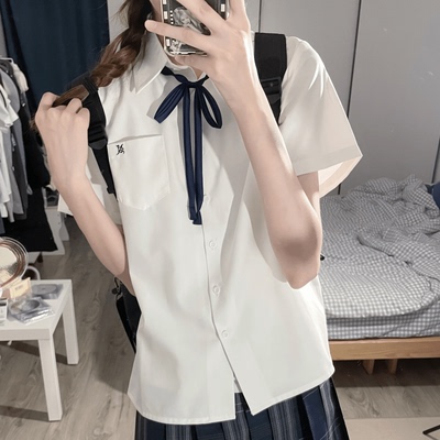 本治高等/七海奈校供感多色衬衫
