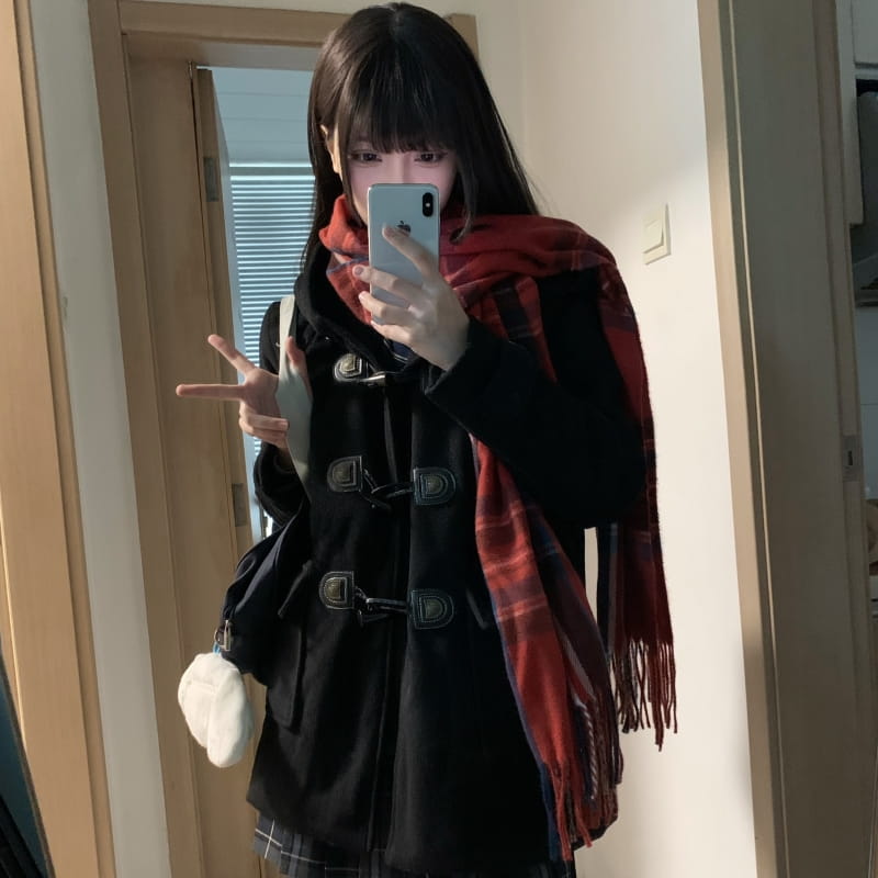 围巾保暖高级氛围感英伦风女秋冬
