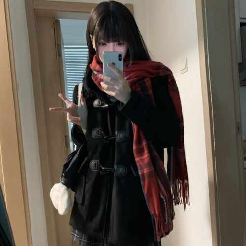 本治高等jk格子围巾*