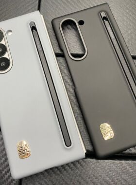 适用三星Z Fold6手机壳纤巧SPen触控笔W25保护套w23槽附手机写笔ZFold7高档Zfold4奢华ZFold5 W24 Zfold3