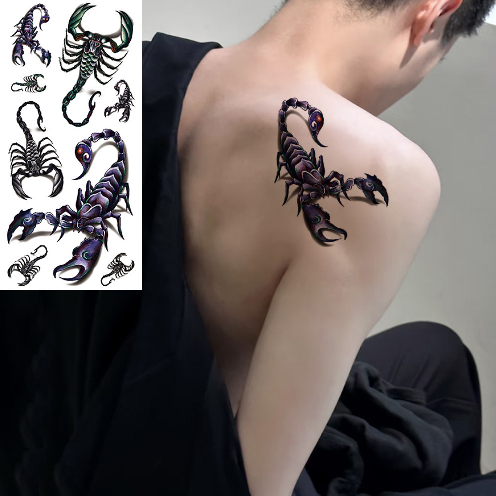 3D立体个性男女纹身花臂贴纸防身体彩妆