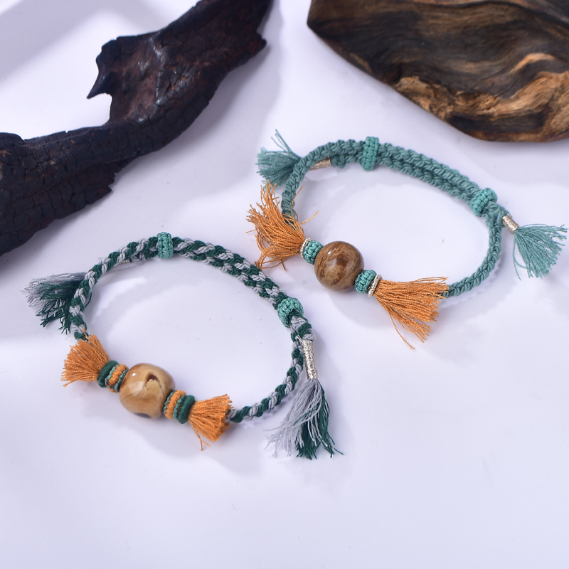 红中国男女通用海柳手链民族风