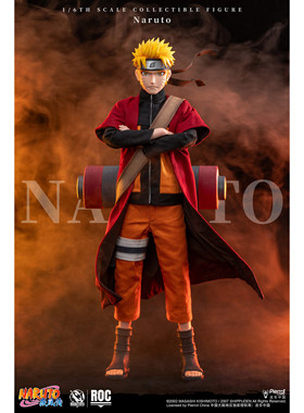 接单 RocketToys火影忍者 1/6 漩涡鸣人仙人模式 ROC-011可动人偶