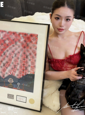 史努比花生漫画红色南瓜印花限量安尼画廊电表箱装饰画2025新款