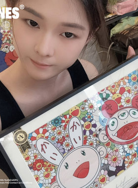 桃李世家潮流桌面摆件村上隆太阳花kaikai kiki装饰画ins挂画