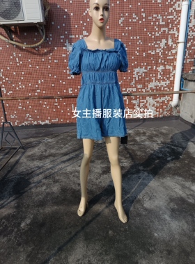 开档连体裤女短裤阔腿裤隐形拉链开胸围88-106腰围70-90长76cm