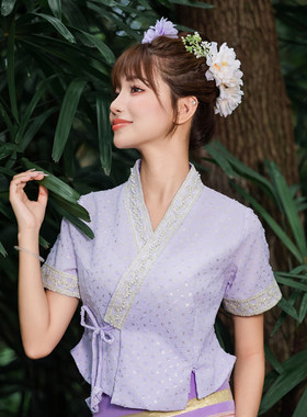 大码传统傣族女装传统傣族套装