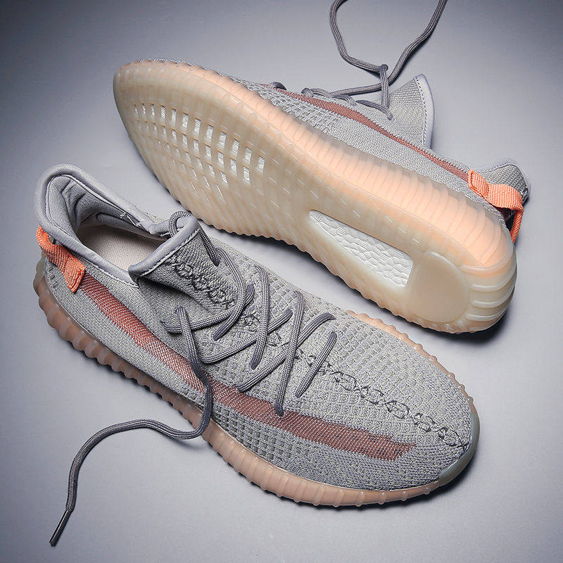 尚步奇椰子鞋男350满天星官网正品新灰橙休闲跑步鞋春季运动潮鞋