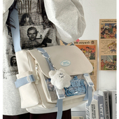 大容量学院风斜挎包日系二次元 少女痛包休闲百搭学生上课单肩包女