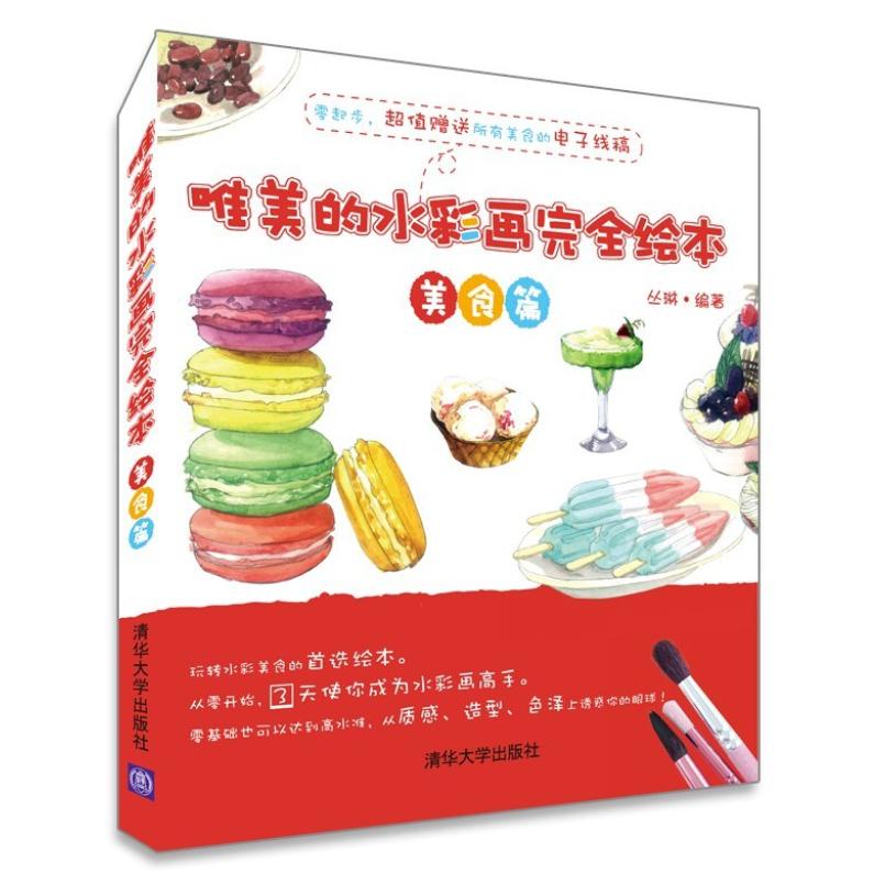 二手唯美的水彩画完全绘本——美食篇 丛琳 编著 清华大学出版社