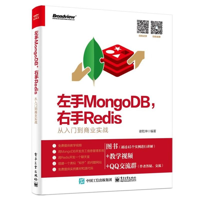 二手左手MongoDB,右手Redis从入门到商业实战 谢乾坤 电子工业出