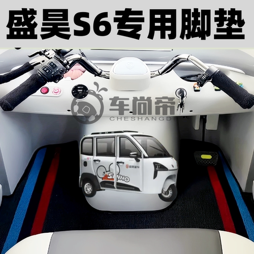 【盛昊S6专用脚垫】电动三轮脚垫雪妮丝耐磨耐用丝圈脚踏垫环保