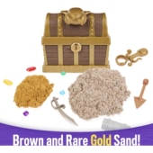 Kinetic Sand彩沙小孩子寻宝海盗宝藏箱子盲盒惊喜太空沙儿童玩具