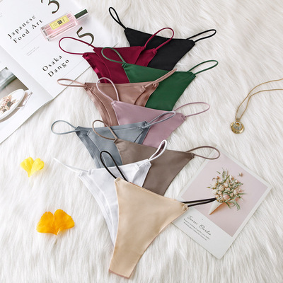 无痕性感火辣T裤女运动内裤Traceless thong sexy sports T-back