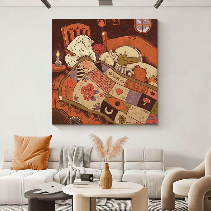 卡通童话十字绣新款治愈系文艺创意画线绣客厅卧室儿童diy自己绣