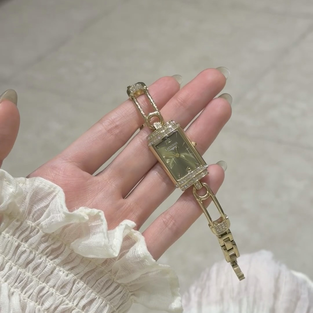 鞠婧祎同款小别针女生手表女