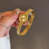 正品 女款 轻奢小众女式 复古小金表手表新款 时尚 精致小巧女士腕表