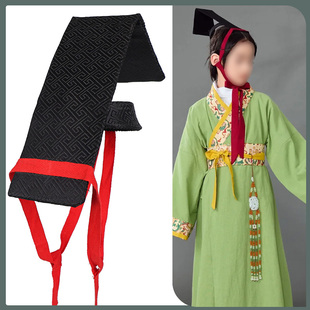 儿童秦汉发冠楚国高冠长冠头饰战国将军发冠古风头冠汉服头冠饰品