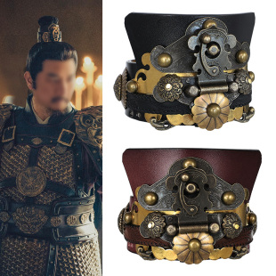 将军王爷战袍配饰发饰演出道具古装影视剧将军束发发冠古风公子冠