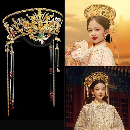 皇后帽子古装宫廷大气旗头佃帽