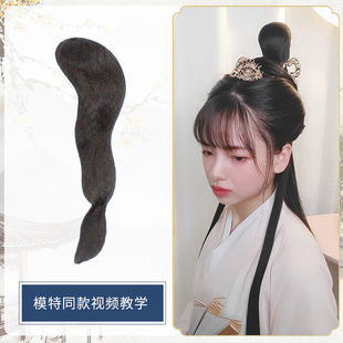 古装侠女造型武侠风假发包古风汉服造型侠女风发包搭配组合A-128