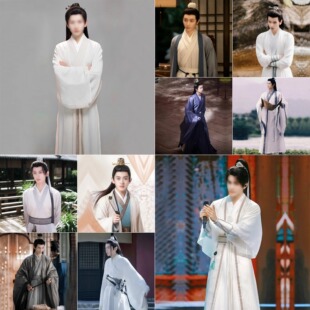 影视装魏晋风男士飘逸侠客服公子服侠客仙侠剑客世子王爷大臣古装