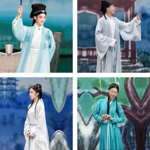 借伞春晚同款服装白蛇传cos许仙白素贞小青古典舞演出服新白娘子