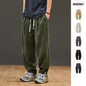 透气休闲九分裤 日系男款 长裤 夏季 百搭裤 薄款 亚麻秋季 子潮 棉麻男士