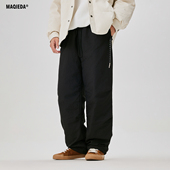 户外美式 简约刺绣长裤 直筒羽绒裤 男款 潮 保暖百搭休闲裤 马切达冬季