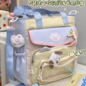 茶话会可爱痛包单肩包补习手提袋初高中学生上课通勤斜挎包包女生