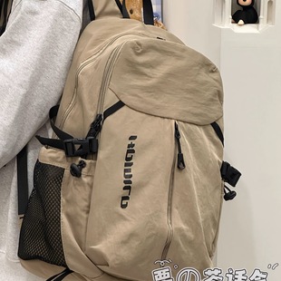 日系ins大容量双肩包男 高中生大学生休闲旅行书包女户外登山背包