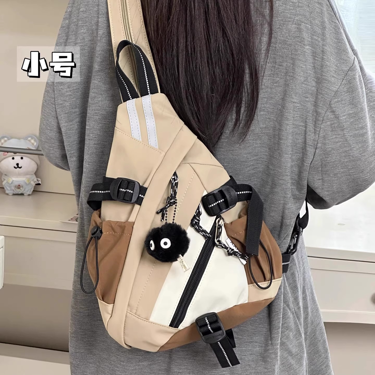 户外骑行胸包潮牌大容量运动轻便多功能弓箭包男休闲单肩斜挎包女