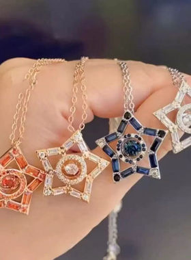 李斯丹妮同款五角星星项链女手链